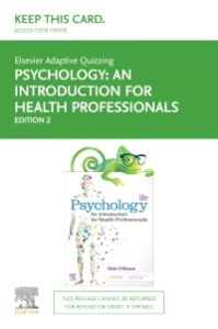 Elsevier Adaptive Quizzing for Psychology: An Introduction for Health Professionals 2E - Access Card